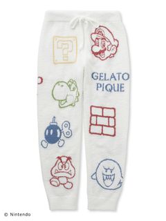 gelato pique/【スーパーマリオ】【レディース】ベビモコアソートジャガードロングパンツ/ロングパンツ