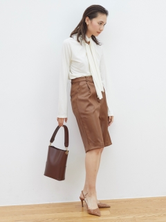 RANDEBOO/Eco leather shorts/ショートパンツ