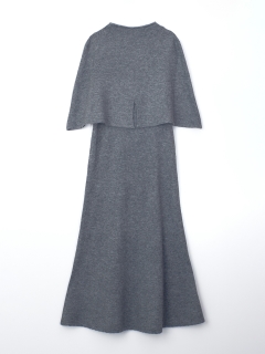 RANDEBOO/2way knit cape dress/マキシ丈/ロングワンピース