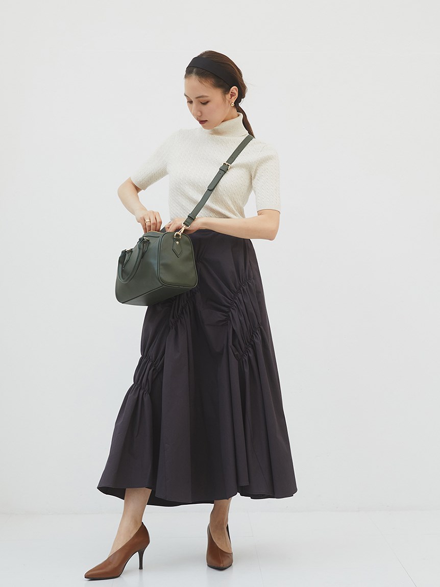 RANDEBOO Minimal boston bag ランデブー ブラウン