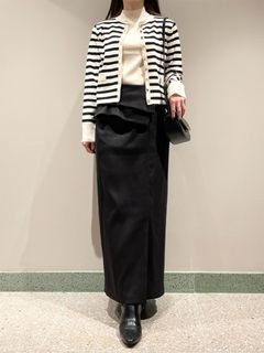 SNIDEL/ボタン2wayタイトスカート/マキシ丈/ロングスカート