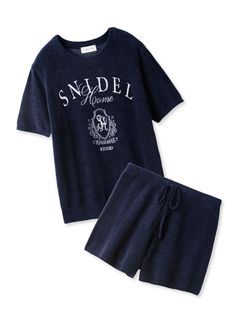 SNIDEL HOME/エンブレムロゴニットセットアップ/セットアップ