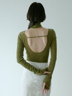 ソリン(SORIN)のFlocky Tulle Ballerina Neck Bodysuit カットソー/Tシャツ