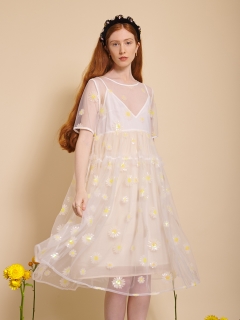 Sparkling Daisies Midi Dress