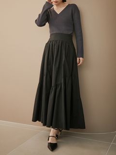 STYLEVOICE/ランダムギャザーデザインスカート/その他スカート
