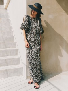 styling//フラワープリントドレス/マキシ丈/ロングワンピース