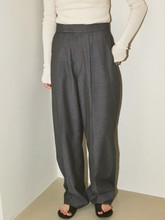 TODAYFUL/Smooth Tuck Trousers/フルレングス