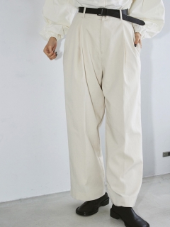 TODAYFUL/Twill Cocoon Trousers/フルレングス