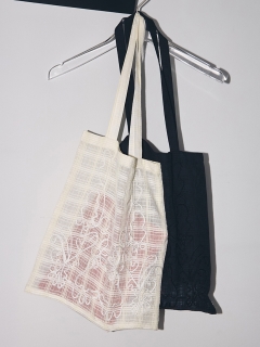 TODAYFUL/Embroidery Check Tote/トートバッグ