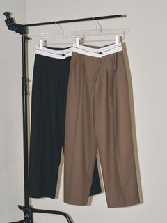 TODAYFUL/Front Slanting Trousers/フルレングス
