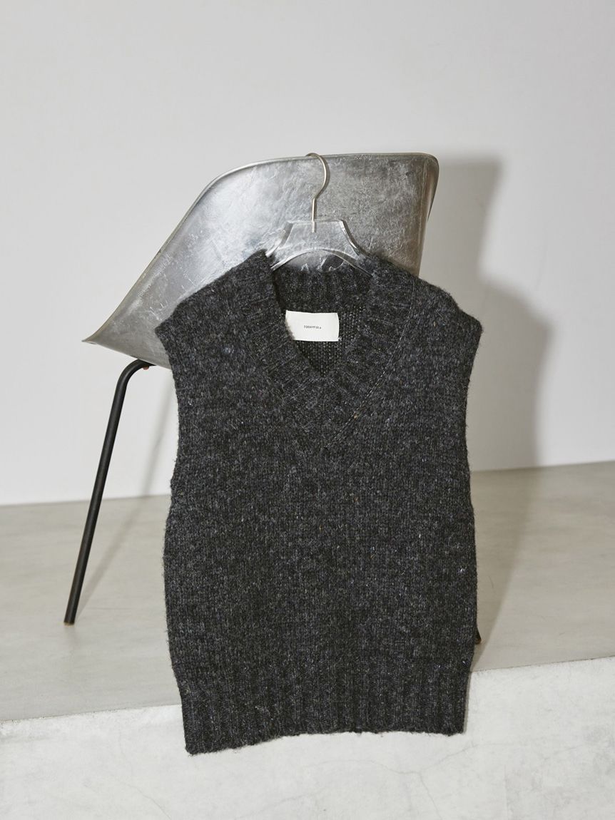 Mottle Yarn Knit Vest（ベスト）｜TODAYFUL（トゥデイフル
