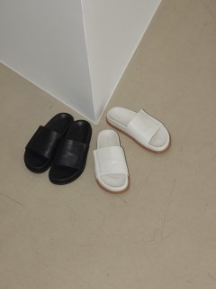 TODAYFUL/Leather Slide Sandals/サンダル