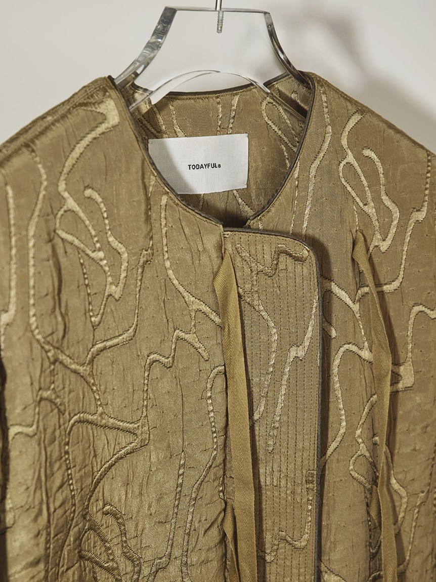 TODAYFUL  Jacquard Piping Blouson