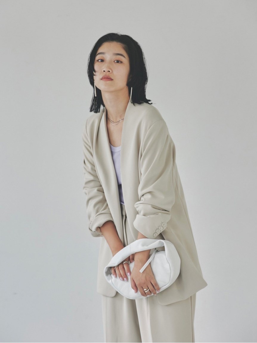 Collarless Twill JK（ノーカラージャケット/コート）｜TODAYFUL