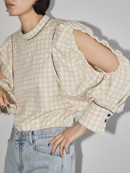 Openshoulder Jacquard Blouse（シャツ/ブラウス）｜TODAYFUL ...