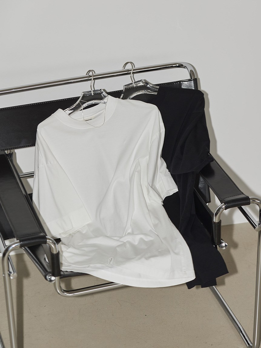 Cotton Silk Useful Halfsleeve T-shirts（カットソー/Tシャツ ...