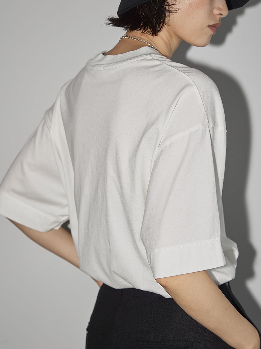 Cotton Silk Useful Halfsleeve T-shirts(カットソー/Tシャツ