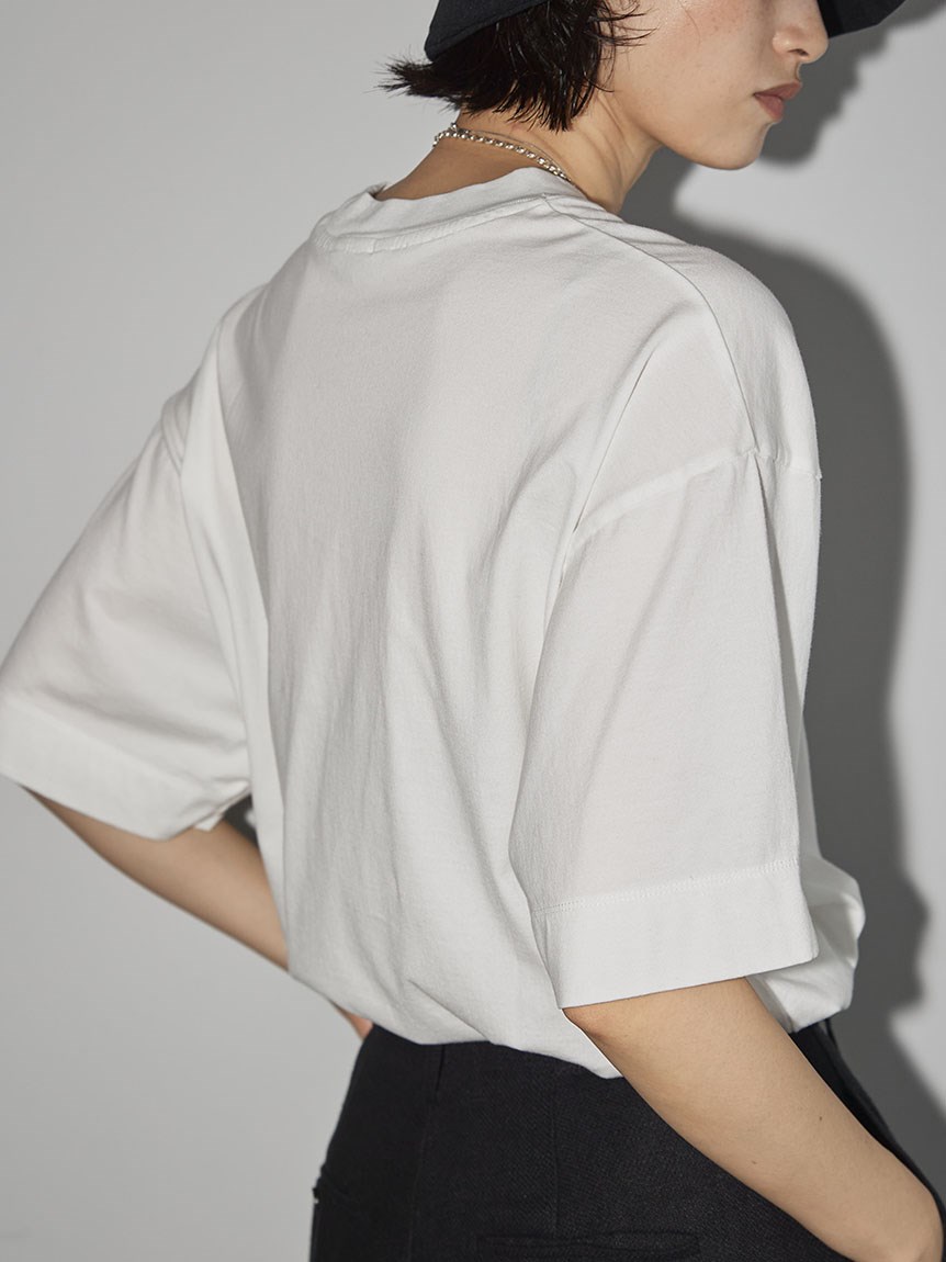 Cotton Silk Useful Halfsleeve T-shirts（カットソー/Tシャツ ...