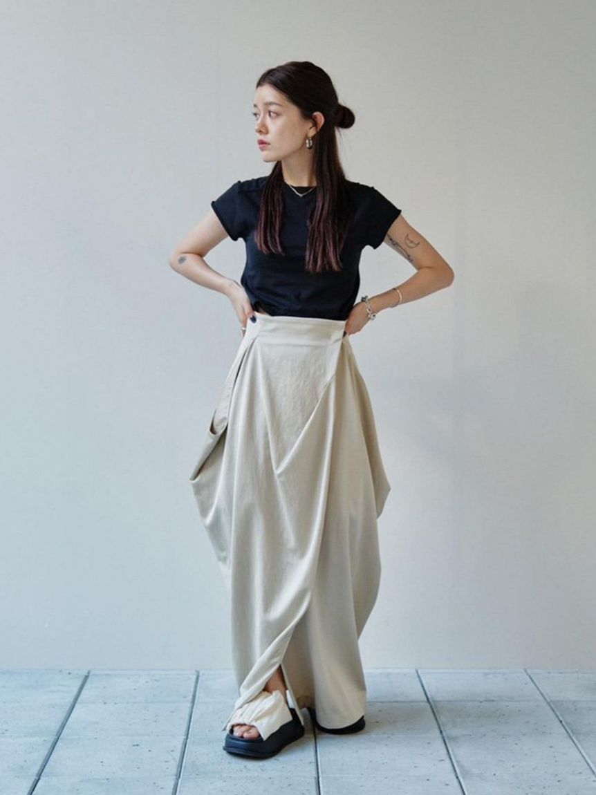 定価28600円todayful drape satin skirt