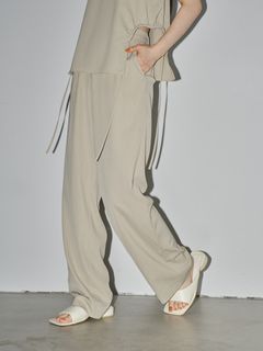 TODAYFUL/Easy Chambray Trousers/フルレングス