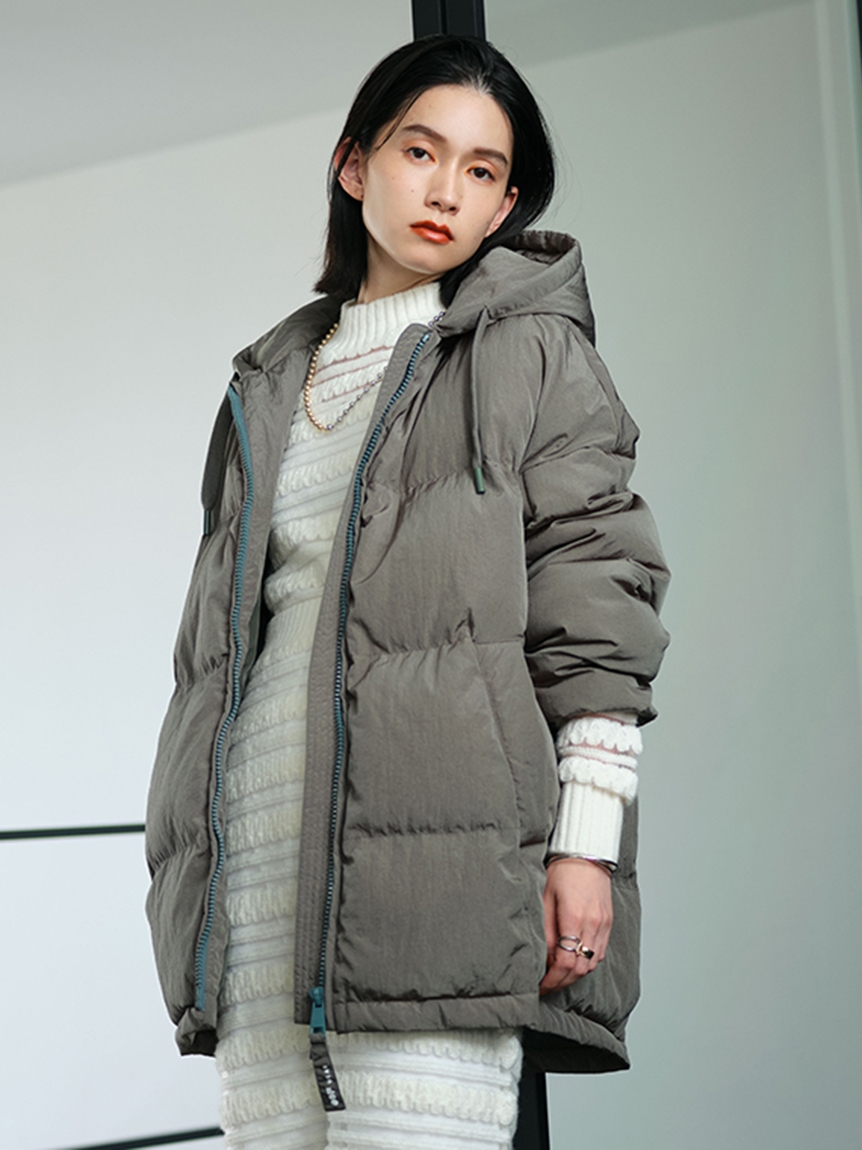 【OOF WEAR/ウーフ ウエア】オーバーフーデッドコート(ダウン