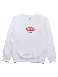 LITTLE UNION TOKYO/【KRAYON GANG】OVAL LOGO EMBROIDERED Crewneck/カットソー/Tシャツ