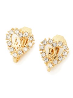 USAGI Vintage/Christian Dior/heart logo earrings/イヤリング