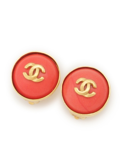 CHANEL/Cocomark round earrings（イヤリング）｜USAGI Vintage 