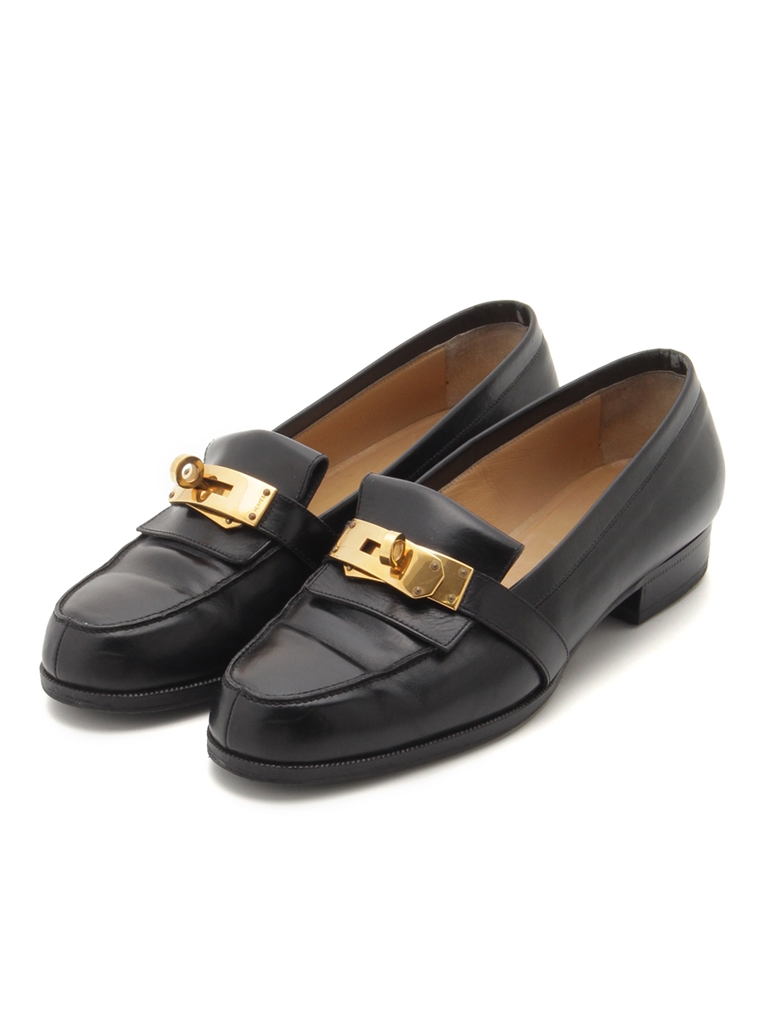 HERMES/kelly belt loafers(size36)(フラットシューズ)|USAGI