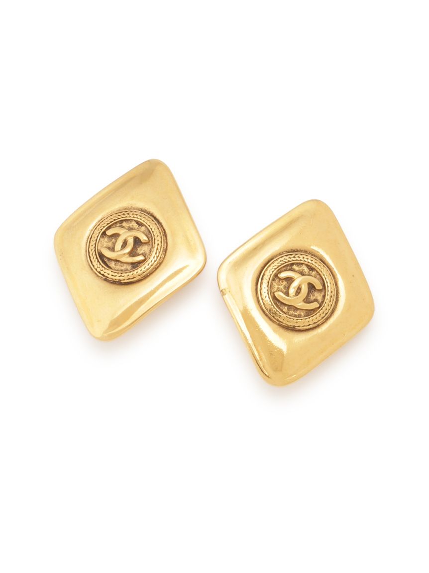 CHANEL/coco mark round earrings（イヤリング）｜USAGI Vintage