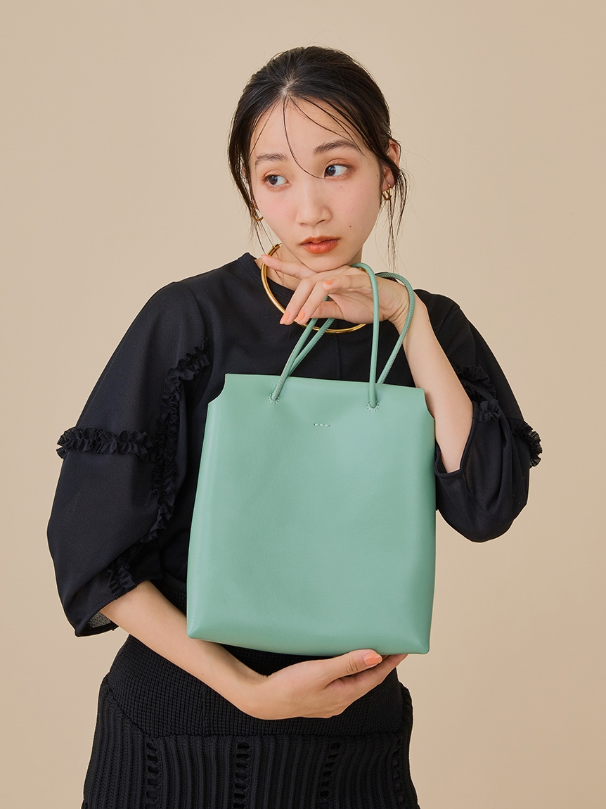 Soft W Face Square Bag (YH-503)(ハンドバッグ)|YAHKI(ヤーキ