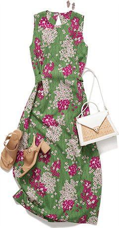 FLOWER PRINT DRESS ファッションイメージ