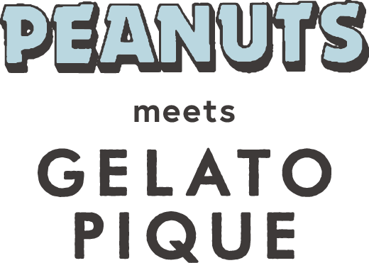 Peanuts meets Gelato Pique in summer