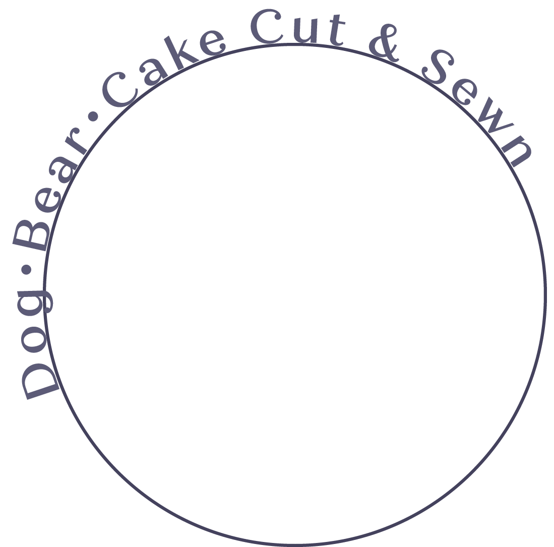 DOG BEAR CAKE CUT & SEWN
