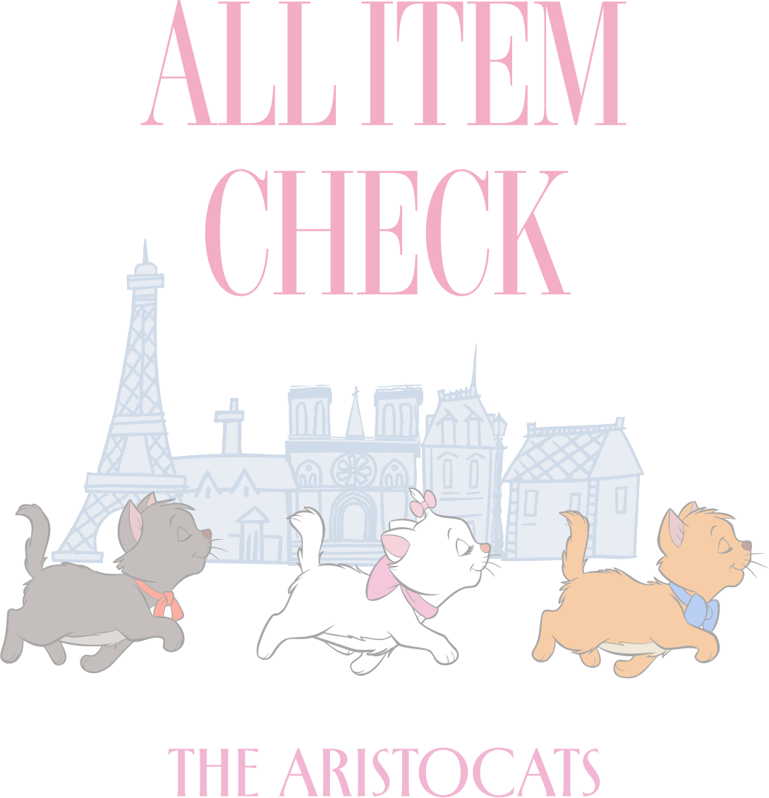 ALL ITEM CHECK The Aristocats