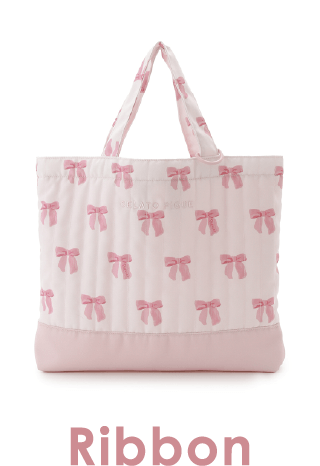                              子供レッスンバッグ「リボン柄」                             Ribbon