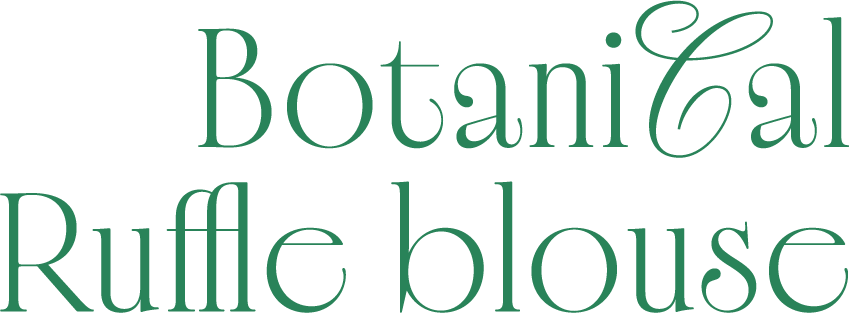 Botanical Ruffli blouse