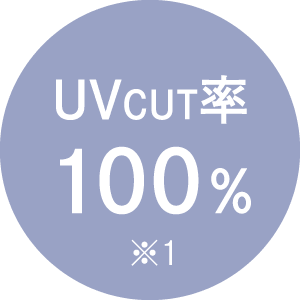 UVCUT率100%