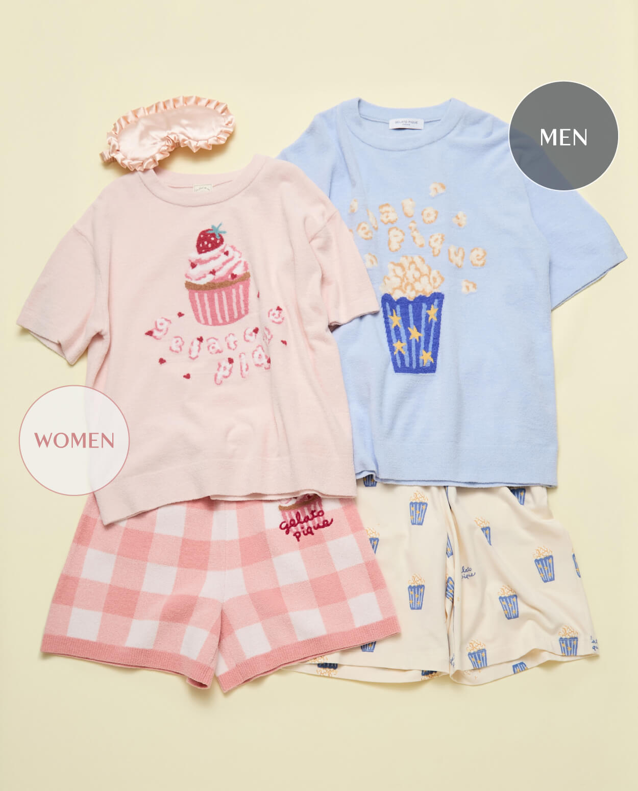 エアリーモコモチーフジャガードプルオーバー エアリーモコギンガムチェック柄ショートパンツ 【HOMME】エアリーモコモチーフジャガードプルオーバー 【HOMME】ポップコーン柄ハーフパンツ 