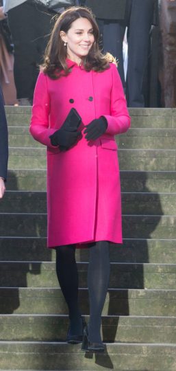 COVENTRY, ENGLAND - JANUARY 16:  Catherine, Duchess of Cambridge walks around  Coventry Cathedral during their visit to the city on January 16, 2018 in Coventry, England. (Photo by Heathcliff O'Malley - WPA Pool /Getty Images)