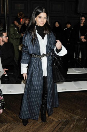 NEW YORK, NY - FEBRUARY 09: Blogger Lainy Hedaya poses during the Adeam fashion show during New York Fashion Week at The Highline Hotel on February 9, 2017 in New York City. (Photo by Kris Connor/Getty Images)