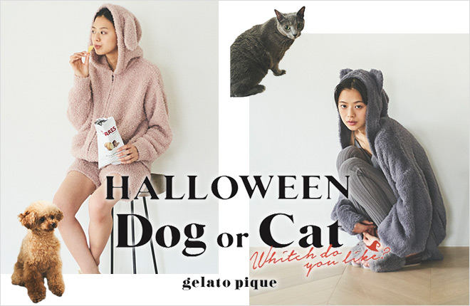 ファッション通販店舗 ジェラートピケ　ハロウィン限定　猫 ルームウェア