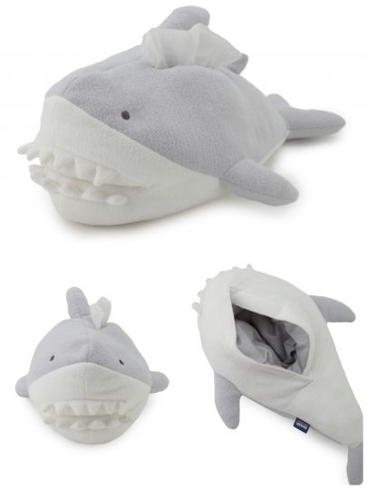 ジェラートピケ　シャーク　ティッシュケース　サメ　SHARK 　新品