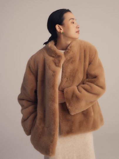 専用RANDEBOO Melt fake fur coat フェイクファーコート