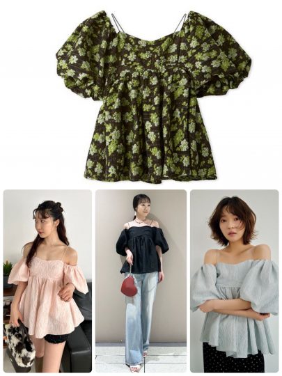 ワンピもトップスも！涼しげな【オフショルダー】さえあれば夏の