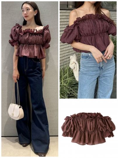 美しい ボルドー、バーガンディ、ワインetc.【深めレッド】のアイテムで レディースウェア