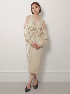 RANDEBOO/【USAGI ONLINE限定】Sensual shiring dress/マキシ丈/ロングワンピース